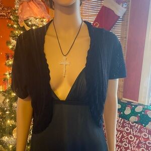 No Boundaries Black Knit Cardigan